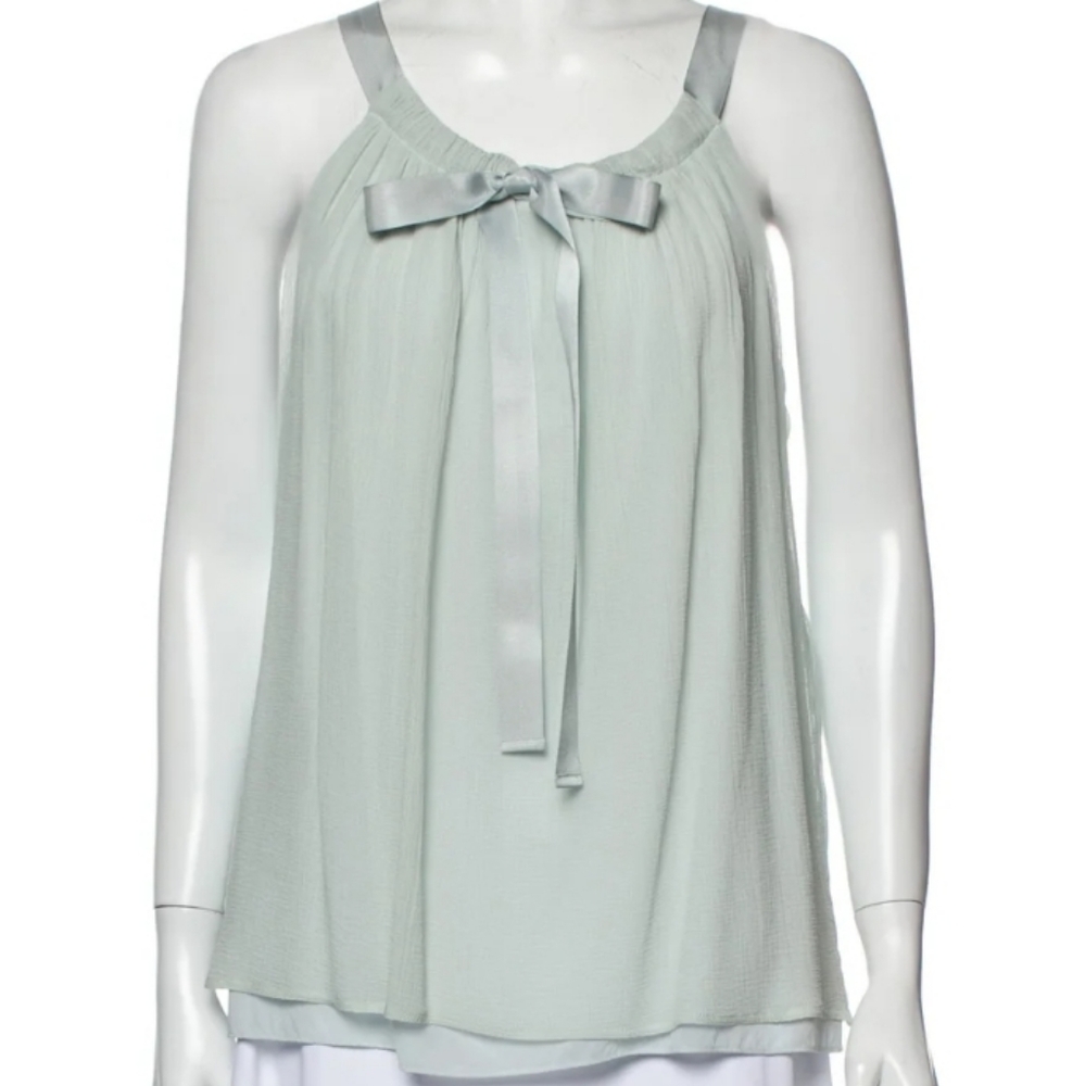 Burberry Silk Scoop Top